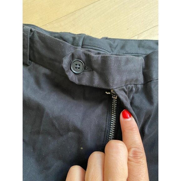 NORDSTROM Bnwot Tech-Smart Trim Fit Pants Trousers Black Chinos Flat Front. - Picture 4 of 9
